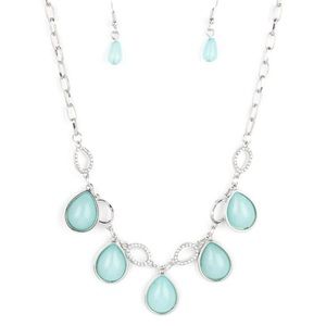 Baby blue necklace